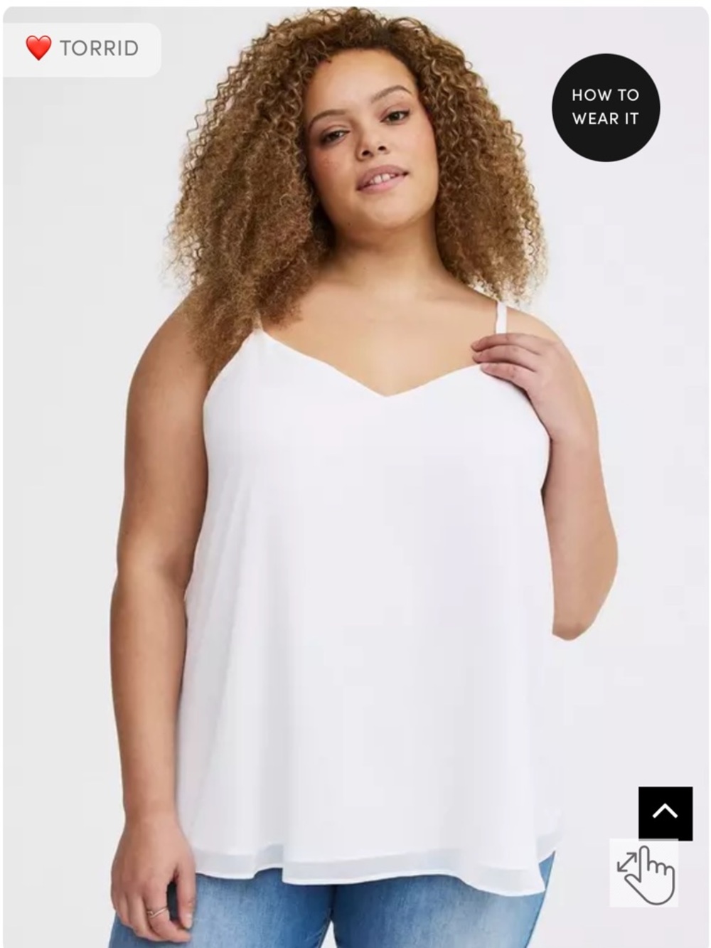 Torrid‎ Sophie Chiffon Swing Cami Size 2